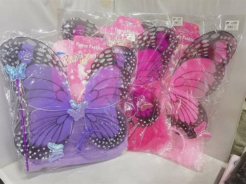 Skrzydełka motylka ze spódniczką różdżką diademem