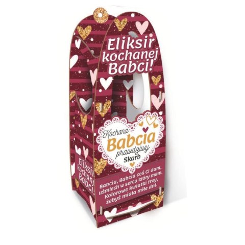 Skrzynka na zdrowotne medykamenty i nalewki 33x10x12cm Kochana Babcia prawdziwy Skarb | 3332-B3
