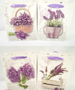 Torebki papierowe 12szt. 18 x 23cm LAWENDA 0179