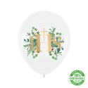 Balony komunijne biodegradowalne IHS Eukaliptus 12cali 100szt. 129623