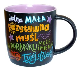 Kubek tablicowy Jedna mała pozytywna myśl | TB-006