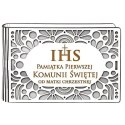 Pudełko na pieniądze banknotówka KOMUNIA - od MATKI CHRZESTNEJ - Ażur 302A-KOM3B-MC