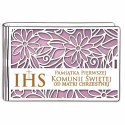 Pudełko na pieniądze banknotówka KOMUNIA - od MATKI CHRZESTNEJ - Ażur 3302A-KOM2R-MC