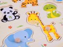 Puzzle drewniane zwierzaki układanka 10 el ZA4721