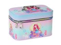 Szkatułka kuferek M z lusterkiem wzór syrenka zapinany na zamek 21 x 14 x 11,5cm