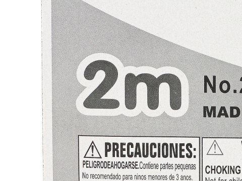 Tęczowa wstążka dł.2m do ćwiczeń gimnastycznych pałeczka dł.30cm