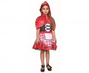 Zestaw dla dzieci Czerwony Kapturek (sukienka, kaptur z pelerynką) rozm. 110/120 SL-CK11