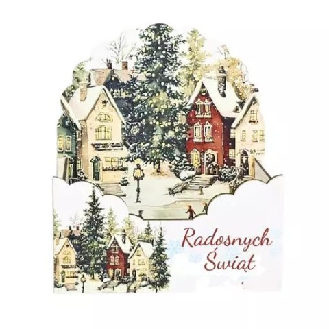 Flower box świąteczny pudełko prezentowe mikołajki Boże Narodzenie - DOMKI ŚLIZGAWKA