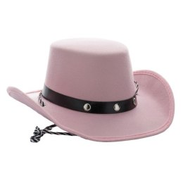 Kapelusz kowbojski różowy 54-57