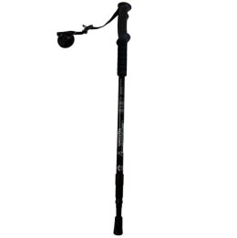Kij do chodzenia NORDIC WALKIG trekkingowy teleskopowy 65-110 cm CZARNY NRD-103