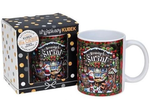 Kubek świąteczny w opakowaniu mikołajki Boże Narodzenie Elfy | 3309-BN5