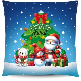 Poduszka świąteczna na mikołajki Boże Narodzenie - Mikołaj