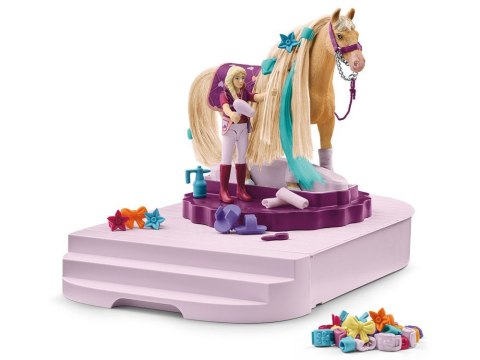Schleich obrotowa stacja do pielęgnacji koni Sofia koń figurka akcesoria ZA6003