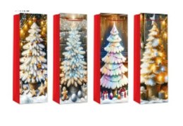 Torebka prezentowa 12szt. BOŻE NARODZENIE 10 x 8 x 35 cm