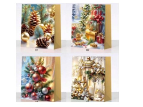 Torebka prezentowa 12szt. BOŻE NARODZENIE