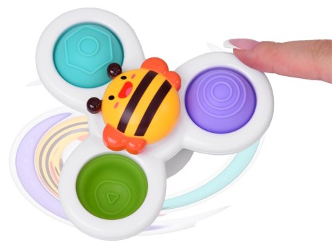 Zabawka sensoryczna Fidget Spinner z przyssawką 3 szt ZA5340